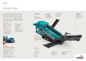 Mobile Siebanlagen Powerscreen Warrior 1800
