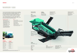 Mobile Siebanlagen Powerscreen Warrior 1800