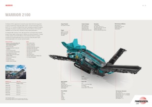 Mobile Siebanlagen Powerscreen Warrior 2100