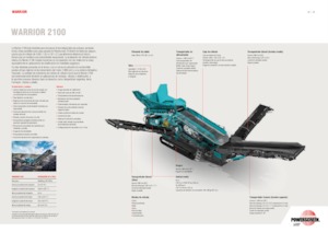 Mobile Siebanlagen Powerscreen Warrior 2100