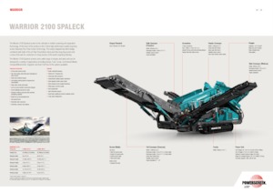 Mobile Siebanlagen Powerscreen Warrior 2100 Spaleck