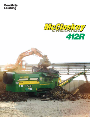 Mobile Siebanlagen mit Trommel McCloskey 412 R