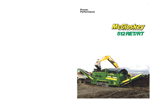 Mobile Siebanlagen mit Trommel McCloskey 512RET