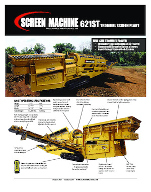 Mobile Siebanlagen mit Trommel Screen Machine Industries  612ST