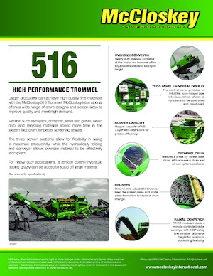 Mobile Siebanlagen mit Trommel McCloskey 616