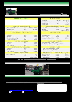 Mobile Siebanlagen mit Trommel Komplet DST 1020