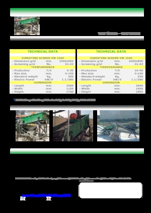 Mobile Siebanlagen Komplet WV 1560