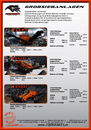 Mobile Siebanlagen Rockster RSS 49