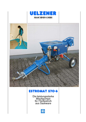 Mörtel-Mischpumpen Uelzener Estromat S 70-6