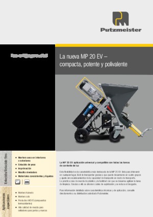 Mörtel-Mischpumpen Putzmeister MP 20 EV