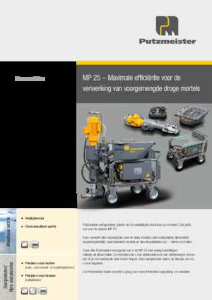 Mörtel-Mischpumpen Putzmeister MP 25 