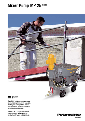 Mörtel-Mischpumpen Putzmeister MP 25 Mixit JP-WP/D5K