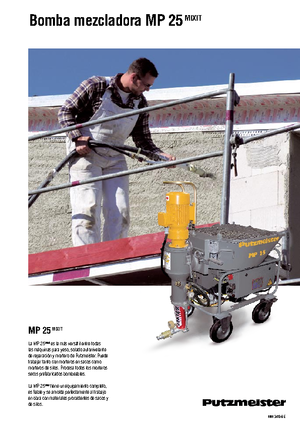 Mörtel-Mischpumpen Putzmeister MP 25 Mixit JP-WP/D5K