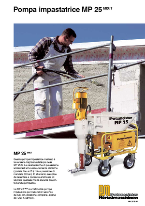 Mörtel-Mischpumpen Putzmeister MP 25 Mixit JP-WP/D5K