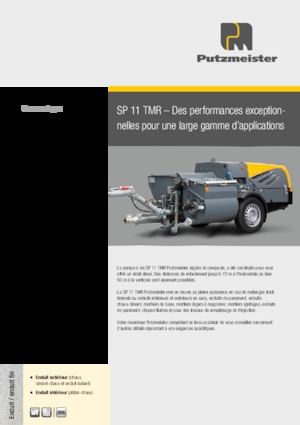 Schneckenförderpumpen Putzmeister SP 11 TMR