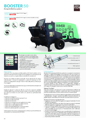 Mörtelspritz- und Fördermaschinen Imer Booster 50R