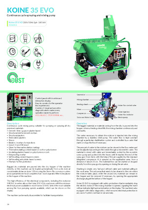 Mörtelspritz- und Fördermaschinen Imer Koine 35 Evo