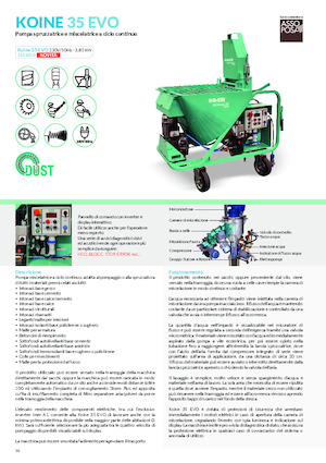 Mörtelspritz- und Fördermaschinen Imer Koine 35 Evo