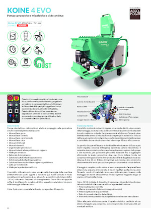 Mörtelspritz- und Fördermaschinen Imer Koine 4 Evo