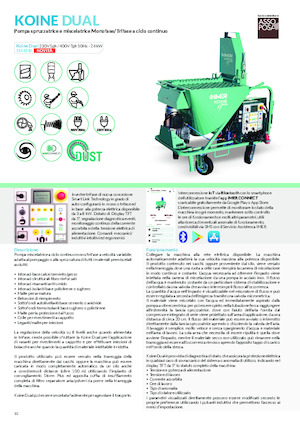 Mörtelspritz- und Fördermaschinen Imer Koine Dual