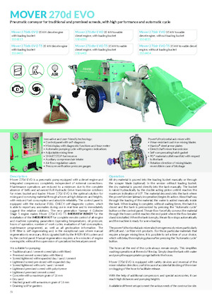 Mörtelspritz- und Fördermaschinen Imer Mover 270db Evo