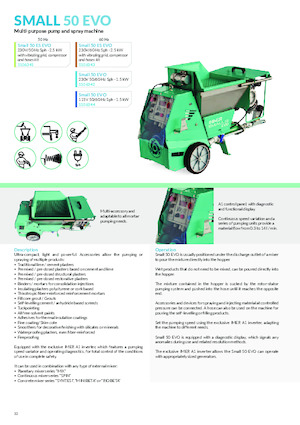Mörtelspritz- und Fördermaschinen Imer Small 50 Evo