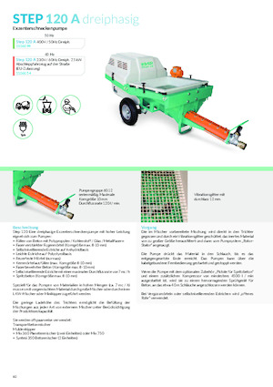 Mörtelspritz- und Fördermaschinen Imer Step 120 A