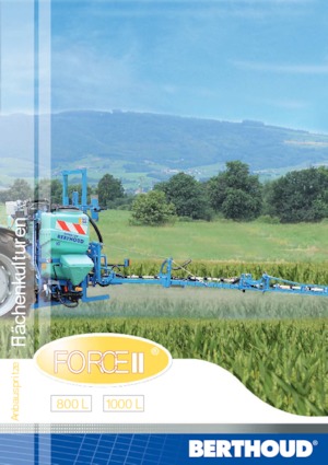 Anbau-Feldspritzen Berthoud Force II 800