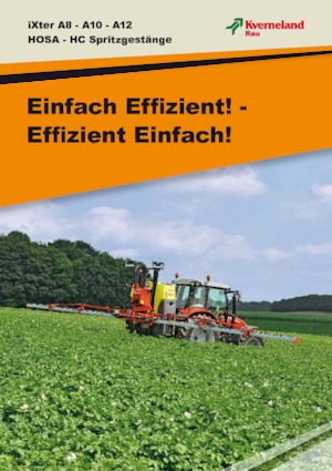 Anbau-Feldspritzen Kverneland iXter A12
