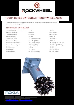Anbaufräsköpfe (hydr.) Rockwheel by ROCK.ZONE AX 20