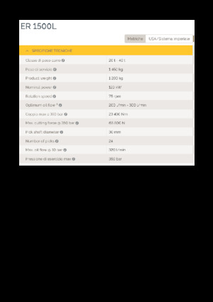 Anbaufräsköpfe (hydr.) Epiroc ER 1500L