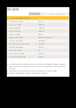 Anbaufräsköpfe (hydr.) Epiroc ER 4000