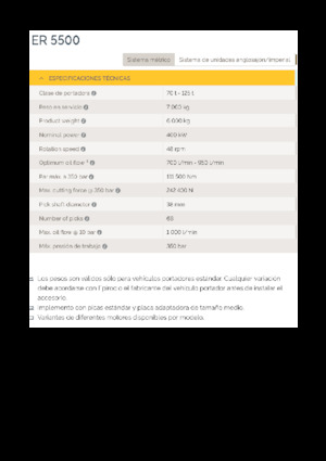 Anbaufräsköpfe (hydr.) Epiroc ER 5500