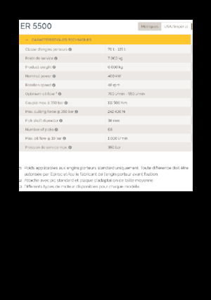 Anbaufräsköpfe (hydr.) Epiroc ER 5500