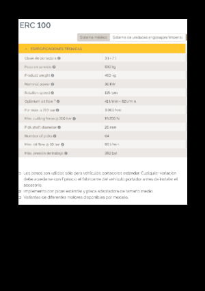 Anbaufräsköpfe (hydr.) Epiroc ERC 100