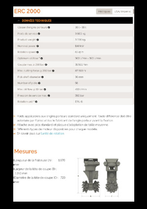 Anbaufräsköpfe (hydr.) Erkat ERC 2000