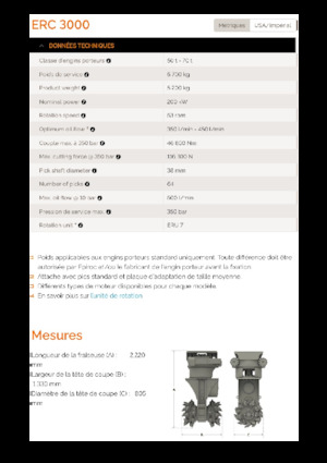Anbaufräsköpfe (hydr.) Erkat ERC 3000