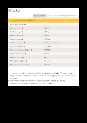 Anbaufräsköpfe (hydr.) Epiroc ERC 50