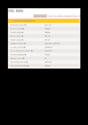 Anbaufräsköpfe (hydr.) Epiroc ERL 1100