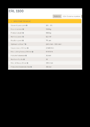 Anbaufräsköpfe (hydr.) Epiroc ERL 1100