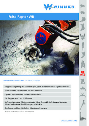 Anbaufräsköpfe (hydr.) WIMMER WR40