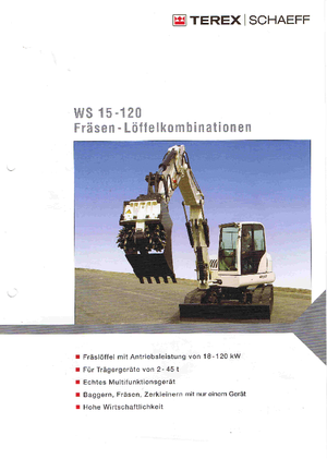Anbaufräsköpfe (hydr.) Terex-Schaeff WS 60 LD