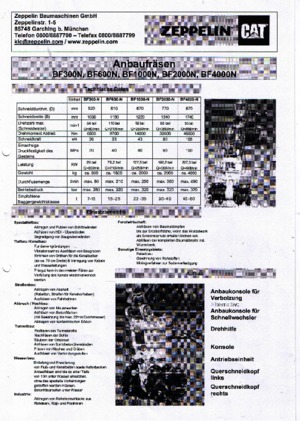 Anbaufräsköpfe (hydr.) Caterpillar BF1000N