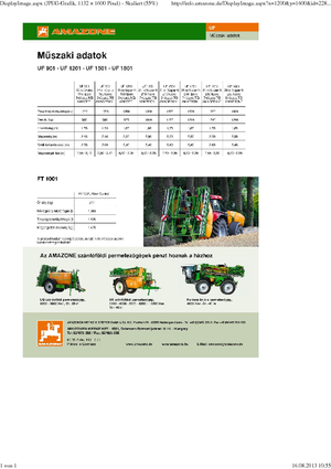 Anbau-Feldspritzen Amazone UF 1801 (18)