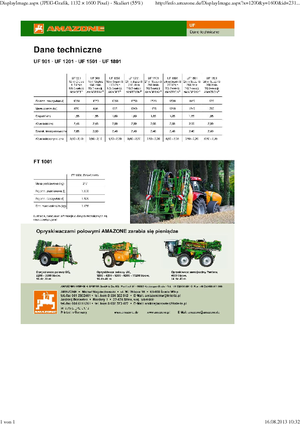 Anbau-Feldspritzen Amazone UF 1801 (18)