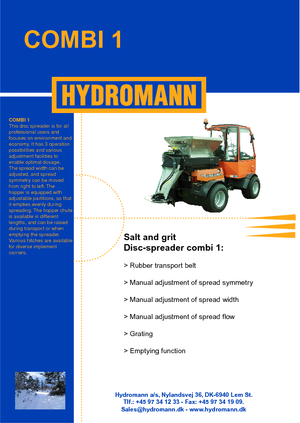 Aufbau-Streugeräte Hydromann Combi 1