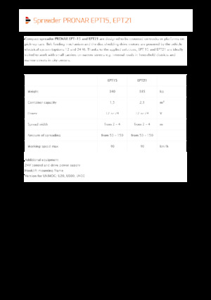 Aufbau-Streugeräte Pronar EPT 21