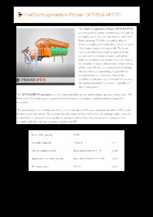 Aufbau-Streugeräte Pronar SPT 70 