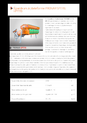 Aufbau-Streugeräte Pronar SPT 70 