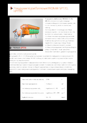 Aufbau-Streugeräte Pronar SPT 70 